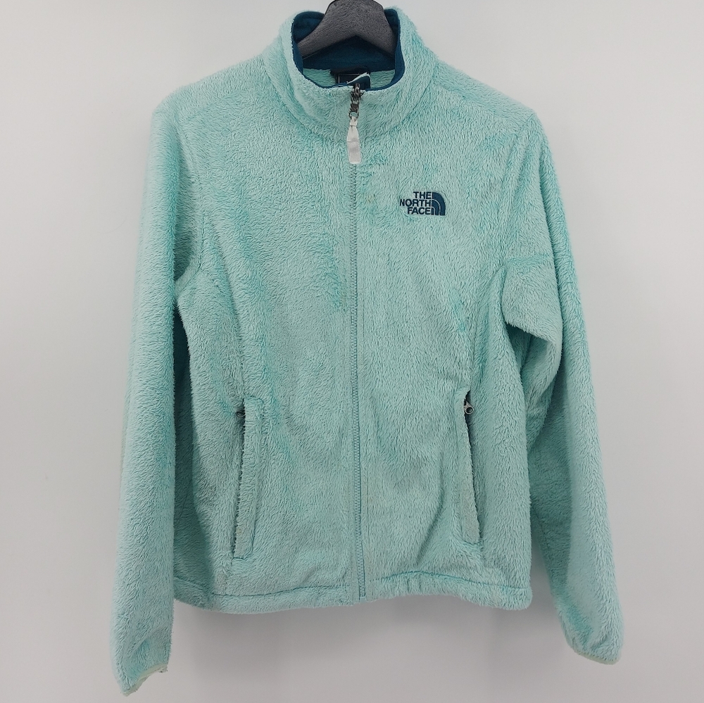 The North Face Fuzzy Fleece Jacket Size Medium Blue